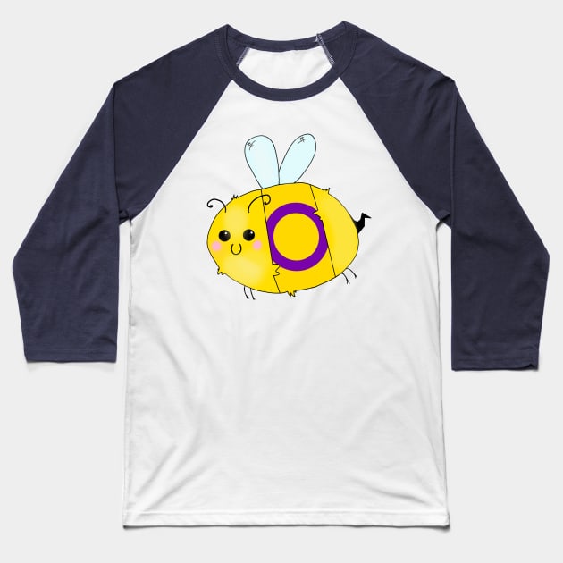 Pride Bees - Intersex Baseball T-Shirt by Rendi_the_Graye